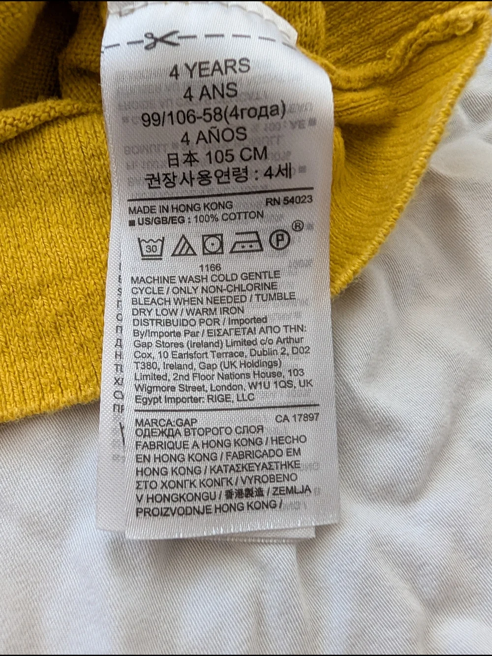 Baby GAP Yellow Star Knit Sweater